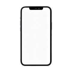 Realistic mobile phone on transparent background