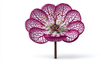 Detailed, vibrant flower, intricate veins