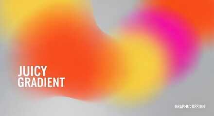 Juicy gradient background with vibrant colors for modern graphic design