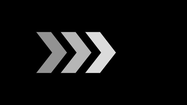 Arrow Loop Animation video direction concept. Arrow Loop Animation direction concept. colourful arrow icon concept on black background.