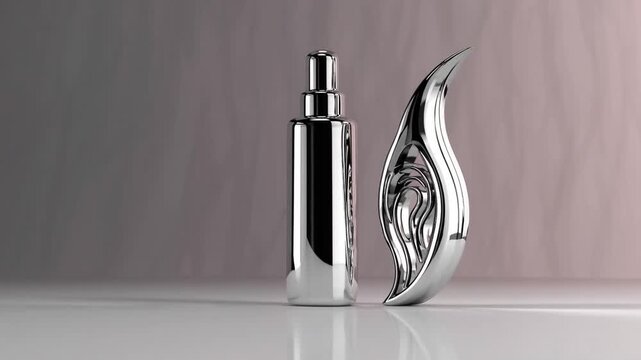 Three-Dimensional Symbol Representing Hair Care Elixir for Follicle Nourishment