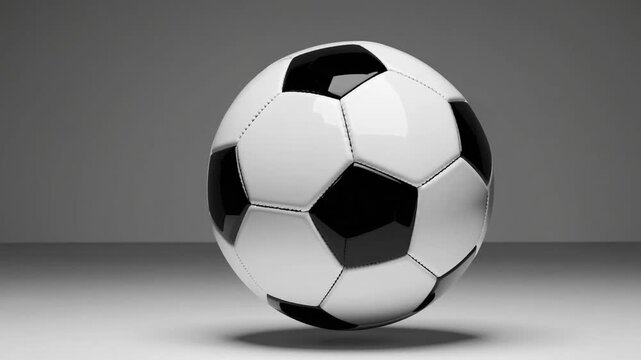 Soccer Ball Isolated on White Background with Clipping Path