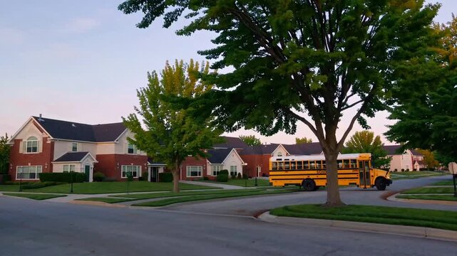 Residential Area in Midwestern City in the United States