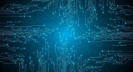 Illuminated digital network concept showcasing the intricate connections of data, artificial intelligence, and global communication in a dynamic technological landscape