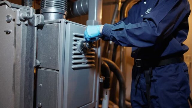 Heating System Unit That Utilizes Natural Gas for Fuel in Residential Dwelling