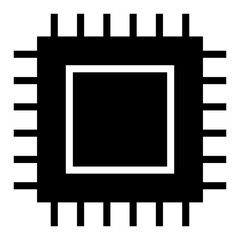 Processeur vector icon