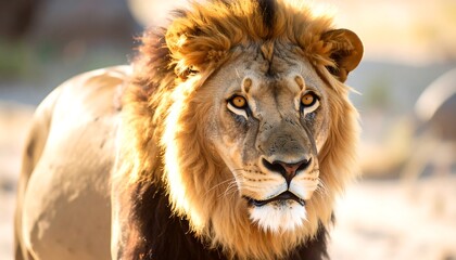 Obraz premium Majestic Lion Portrait