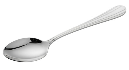 Isolated Silver Spoon