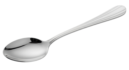 Isolated Silver Spoon