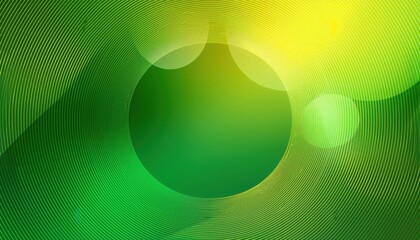 vibrant green and yellow curved line pattern with abstract circular waves for modern digital background or creative texture design