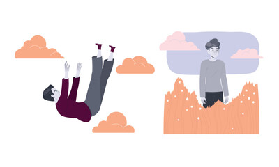 Dreamscape The Journey of Floating and Reflection in Surreal and Colorful Landscapes