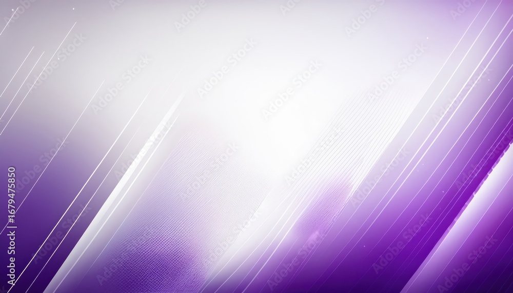 Poster futuristic purple gradient abstract with glowing diagonal light streaks and digital circuit pattern 