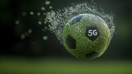 5G Technology Soccer Ball - Futuristic Design