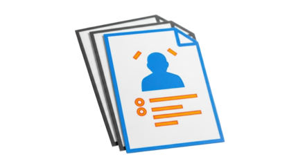 Isolated Stack of Resume