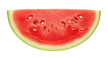 Isolated slice of watermelon