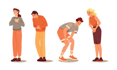 Expressions of Discomfort Portrayed in Various Characters Across Different Mediums and Art Forms