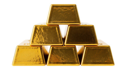 Isolated Gold Bars