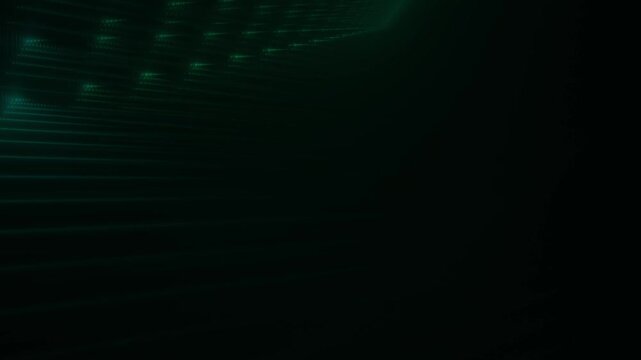 linienf&ouml;rmige gr&uuml;ne digitale Datenstruktur &ndash; dynamische Visualisierung von Forschung, Technologie und moderner Wissenschaft in zukunftsweisendem Design, Wachstum, Datenfluss, Fortschritt