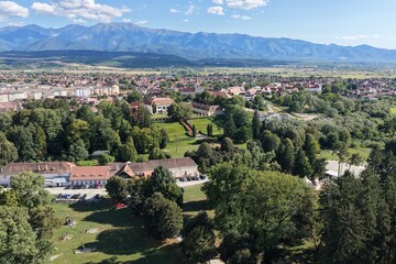 Fototapeta premium Historic Baroque Castle Aerial View