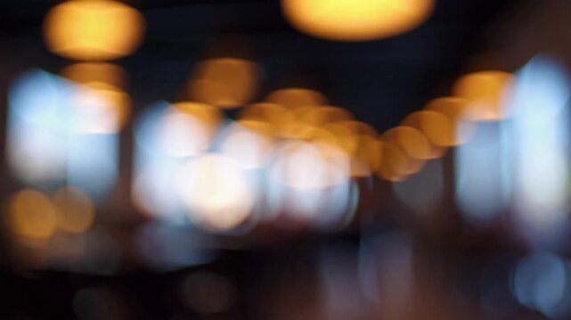 Blurred Visual of Dining and Drinking Establishment During Evening Hours
