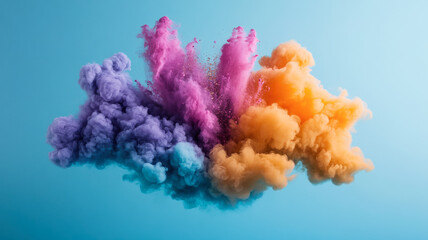 Fototapeta premium A vivid watercolor splash background with shimmering accents and bold color transitions