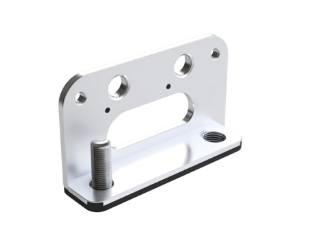 Metal mounting bracket with multiple mounting holes