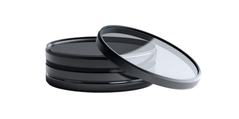 Stacked camera filter discs