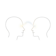 Two minds connected by a single line (Empathy)