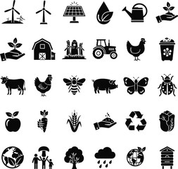 Naklejka premium Collection of icons representing connection and relationships