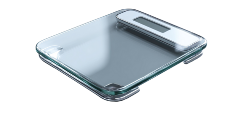 Modern kitchen glass food scale