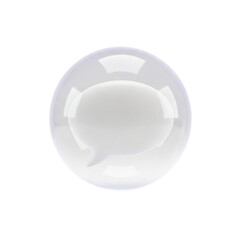A Protected Speech Bubble Representing a Safe Idea (Psychological Safety and Belonging Concept)