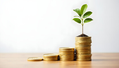 Professional financial growth and investment strategy for wealth building economic success market opportunity and business development in modern economy