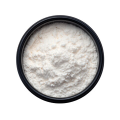 Transparent face powder in container