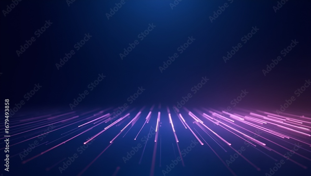 Poster prism gradient composition – smooth dark navy and violet hues enhanced with striped lighting, lumino