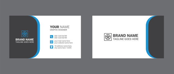 Simple business card design for corporate business, professional and modern visiting card design.	