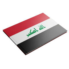 The flag of iraq isolated on transparent background
