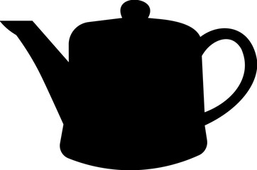 Obraz premium Tea pots, vector silhouette , Kettle teapot teapot glyph icon TEAPOT SILHOUETTE 