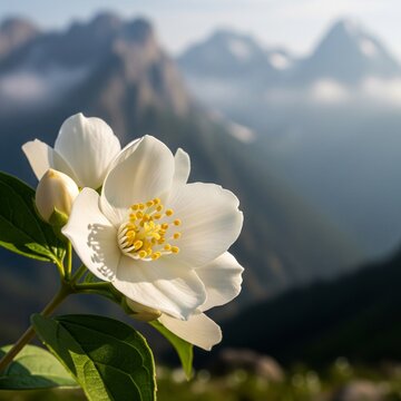 jasmine flowers grow on the hill