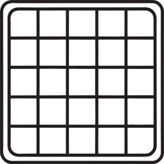 Square grid pattern with rounded corners squares geometric