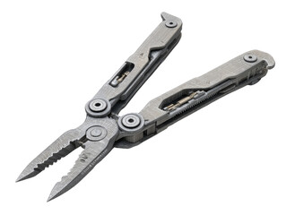 Obraz premium Gray multi-tool, open, detailed view