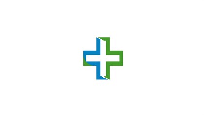 Obraz premium Abstract medical cross logo