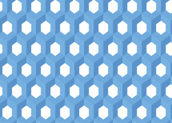 Light Blue Hexagonal Geometric Pattern Background abstract