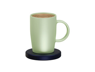 coffee mug icon 3d illustration render