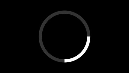 Circle loading animation Beautiful Circle Loading icon animation on transparent background. - Powered by Adobe