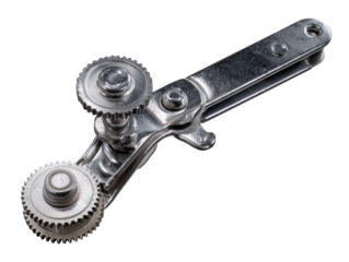 Metal tool with gears and lever