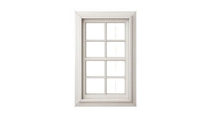 Elegant white window frame for bright home interior design projects