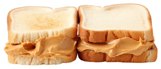 PNG Bread with peanut butter food white background breakfast.