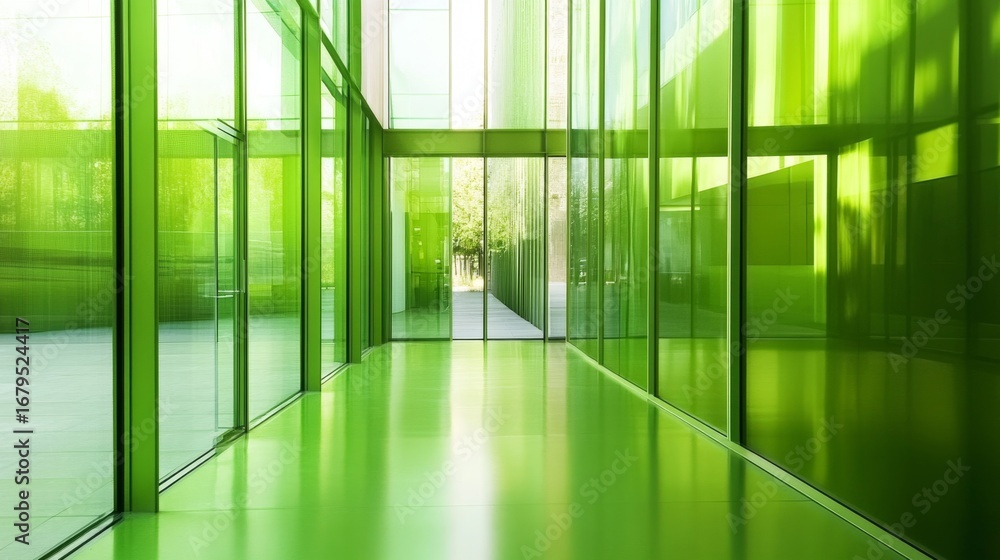 Aufkleber exploring the gradient of greens a fresh perspective on architectural design in modern spaces