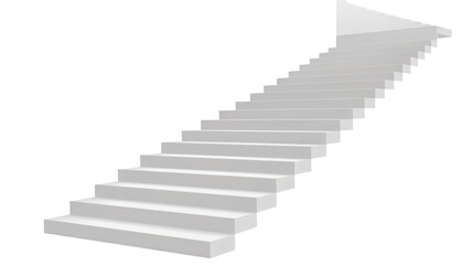 Obraz premium Ascending staircase symbolizing progress, growth, and achievement