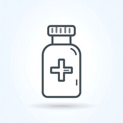 Medical bottle icon